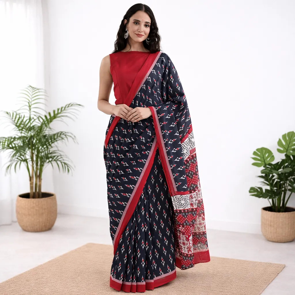 Neelika Raga Mul Cotton Saree
