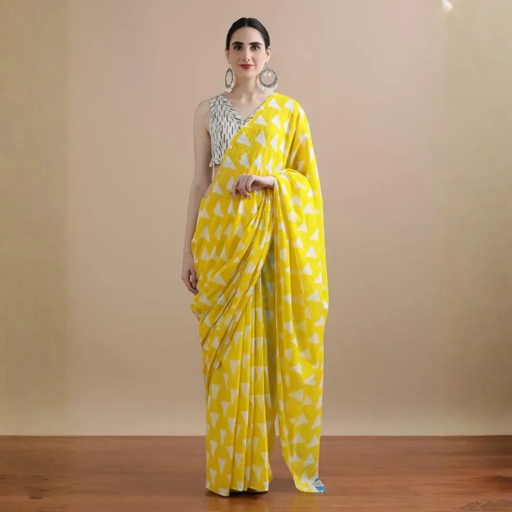 Harsha Trikon Cotton Saree