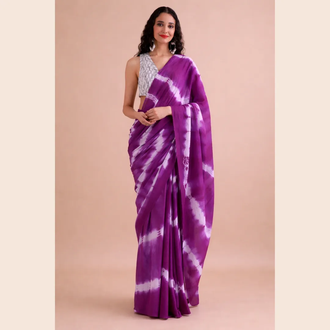 Jamuni Leheriya Mul Cotton Saree