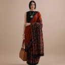 Tamarind Vriksha Mul Cotton Saree