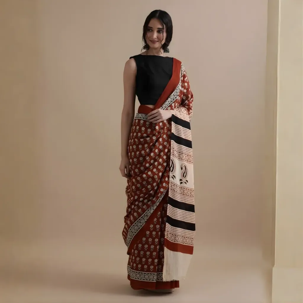 Mridula Rekha Mul Cotton Saree