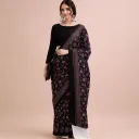 Noir Gulnar Mul Cotton Saree